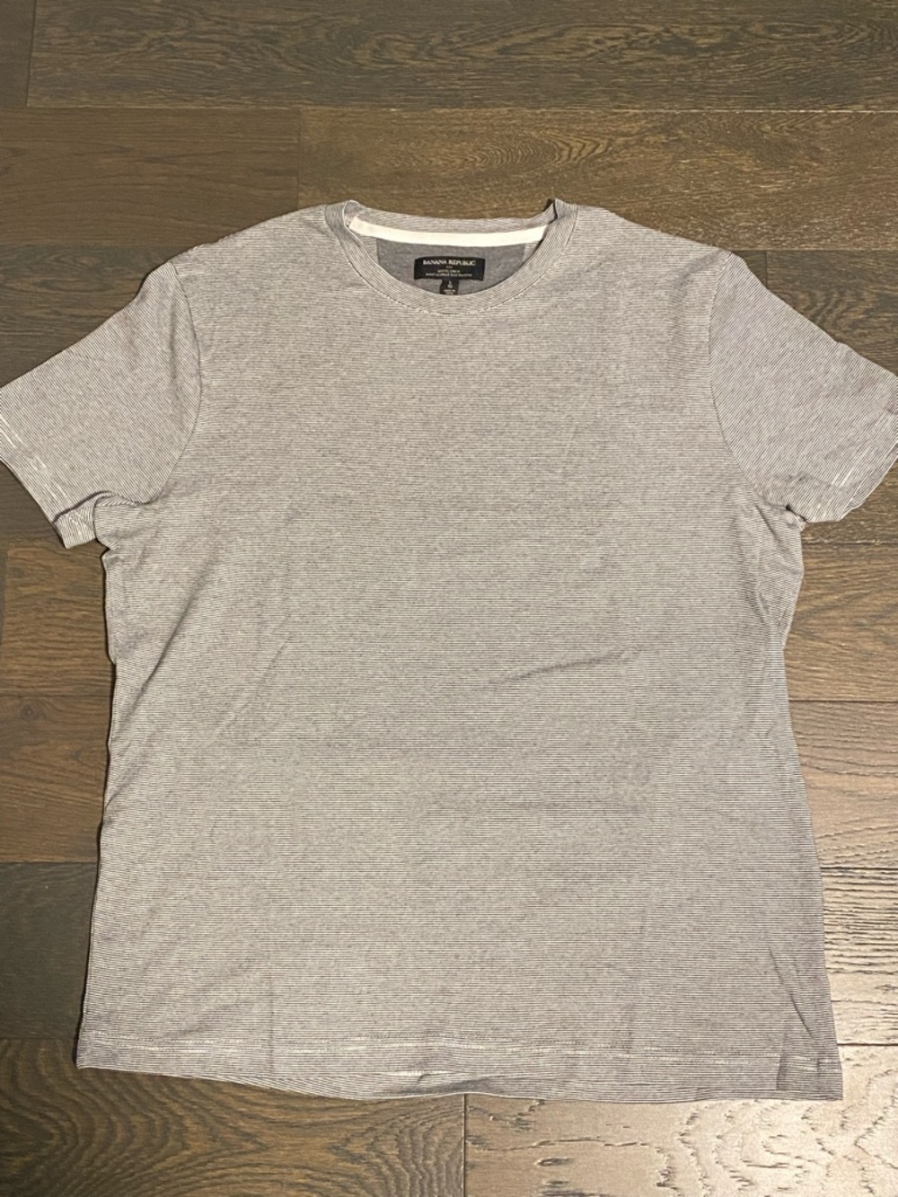 Banana Republic Men's Short Sleeve Crew Tee - Light Gray